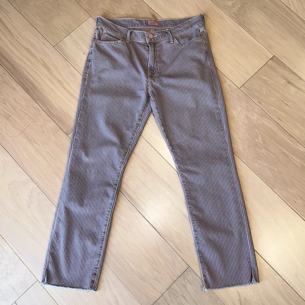 Mother The Rascal Ankle Snippet in Rainbow Choo Choo Denim Jean Women’s 29